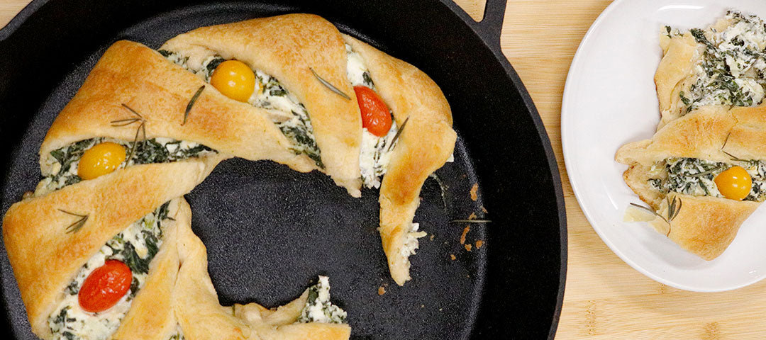 Spinach & Artichoke Christmas Wreath