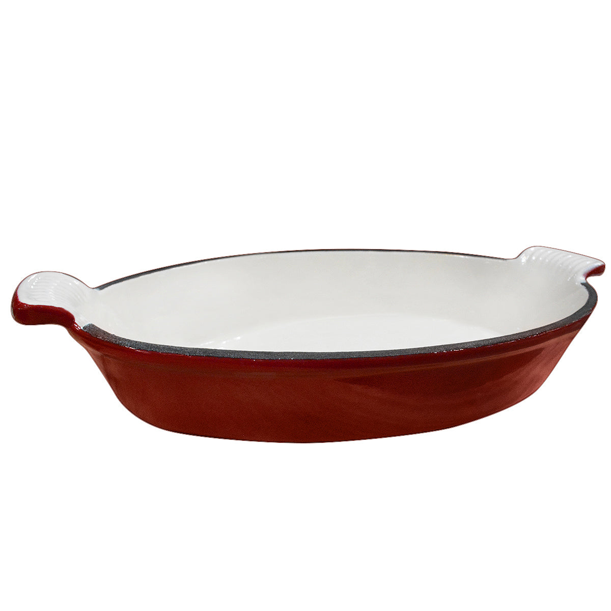S OVAL CAST IRON BAKING DISH