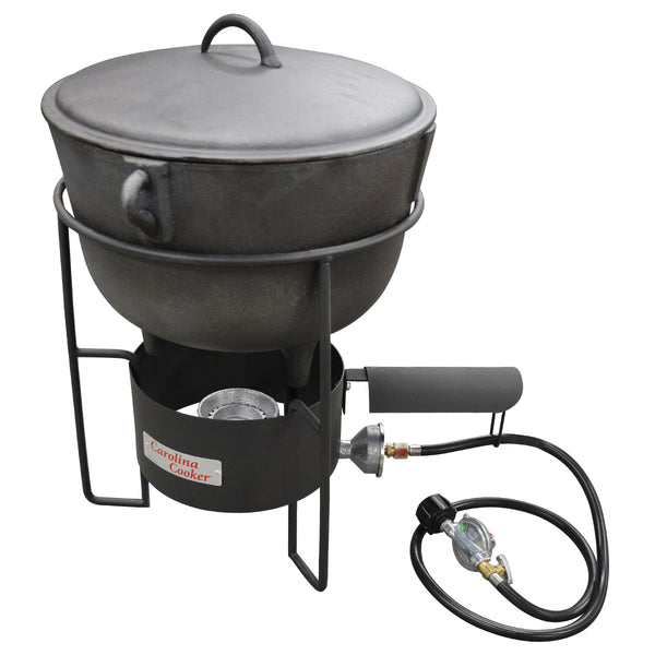 Cast Iron Pot and Burner, 14 Qt. Capacity