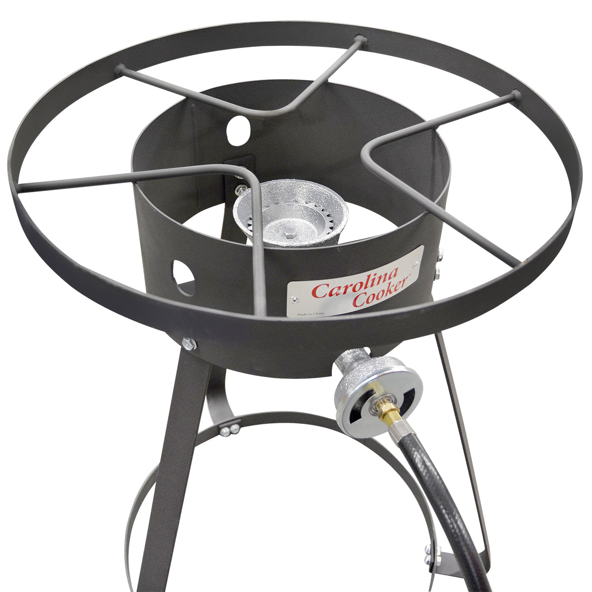 22" FRYER STAND W/ HOSE & 3 LEGS