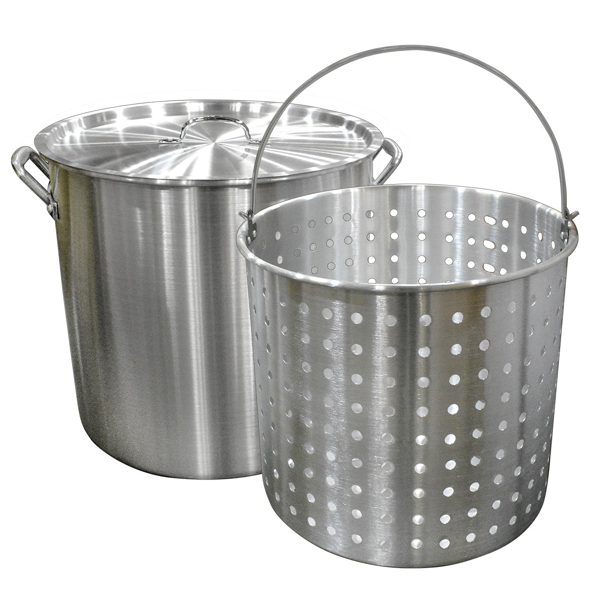 60QT STOCK POT W/ LID & BASKET