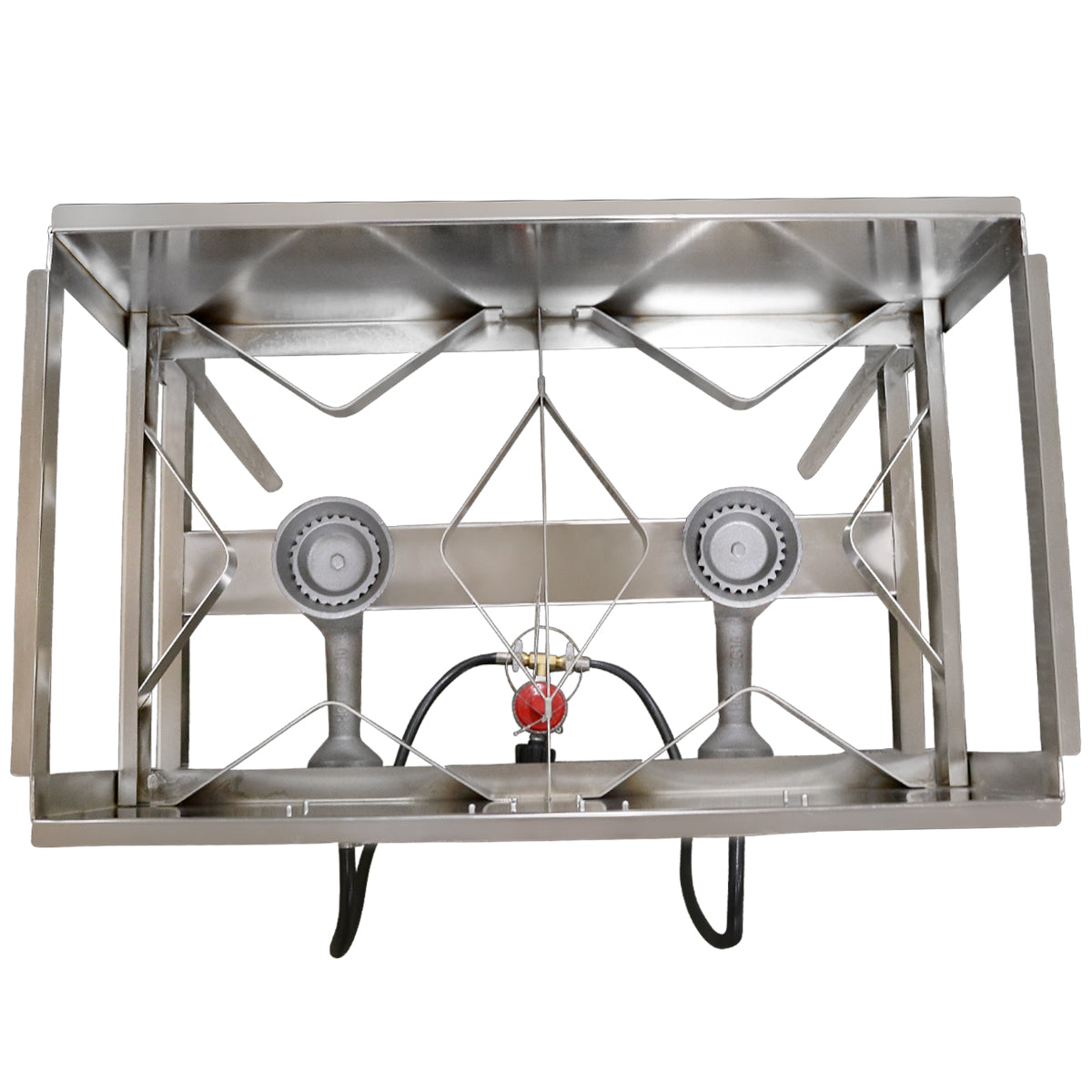 2 BURNER FRYER SS W/ 3 BASKETS,