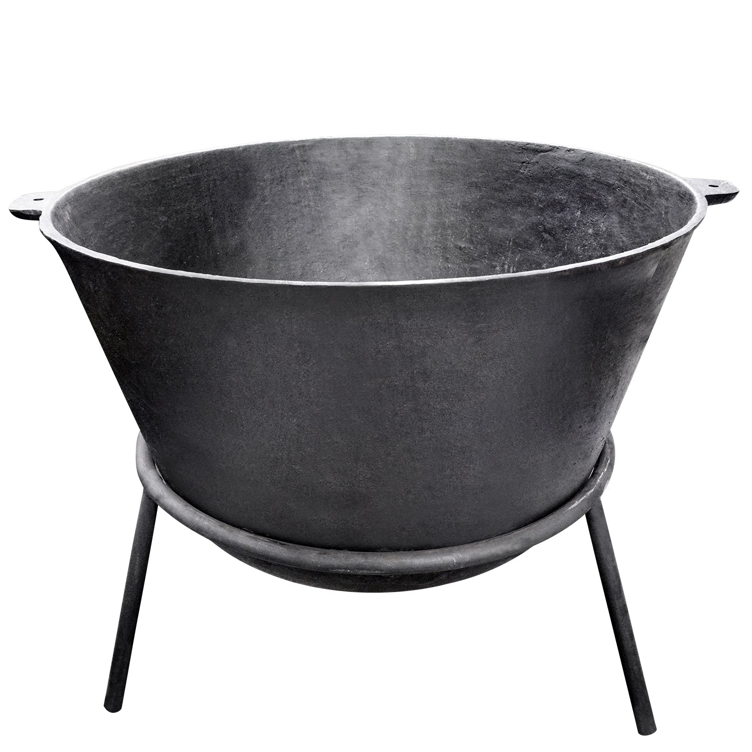 90GAL CAST IRON STEW POT & STAND