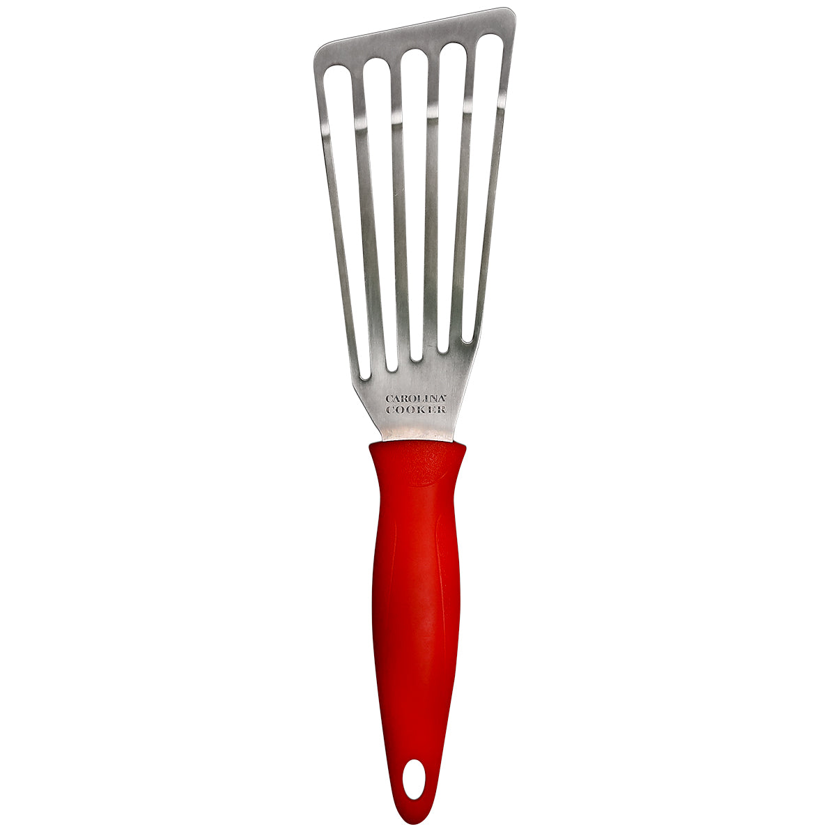 FISH SPATULA W/ RED HNDL SS420
