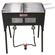 2 BURNER FRYER W/ 3 BASKETS