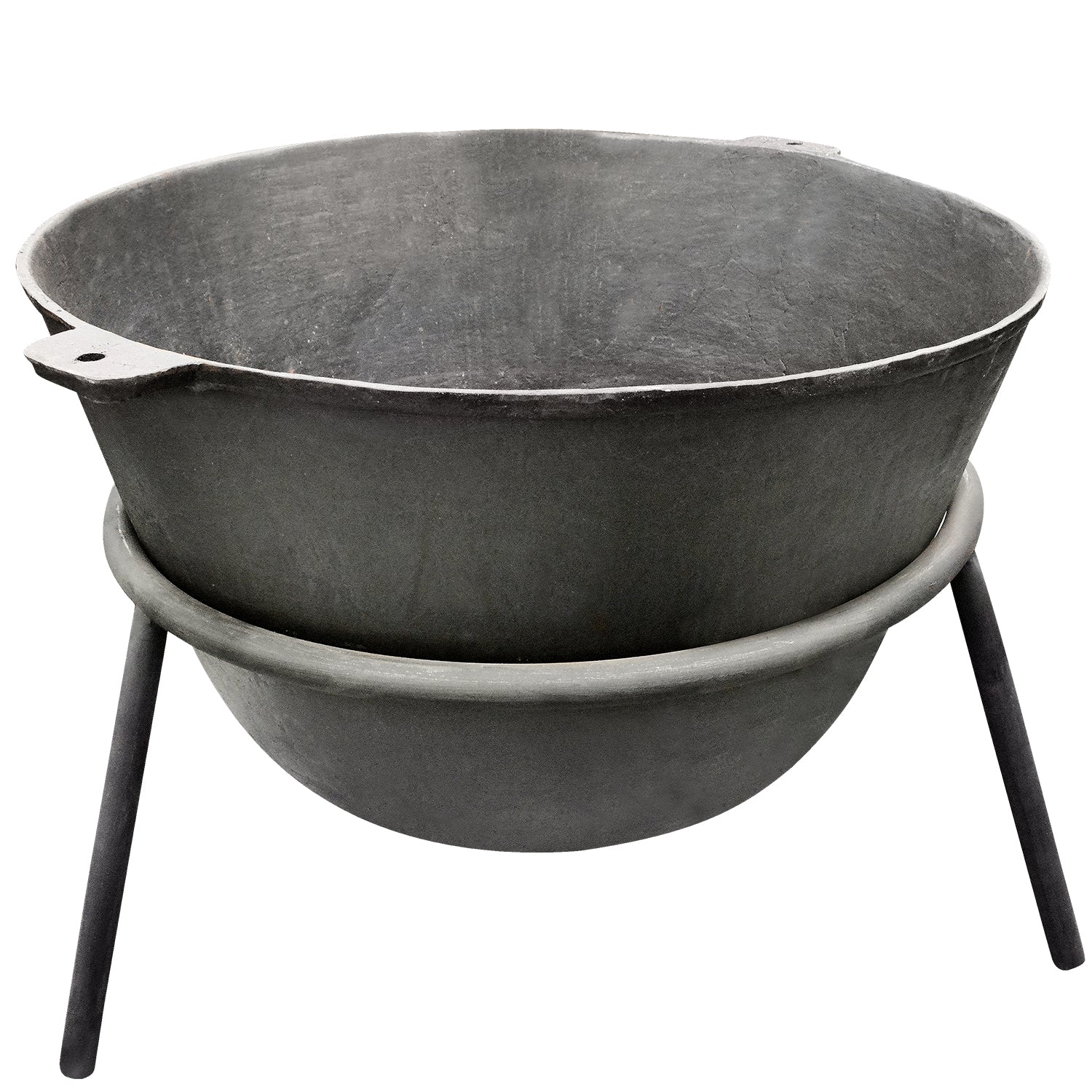 40GAL CAST IRON STEW POT & STAND