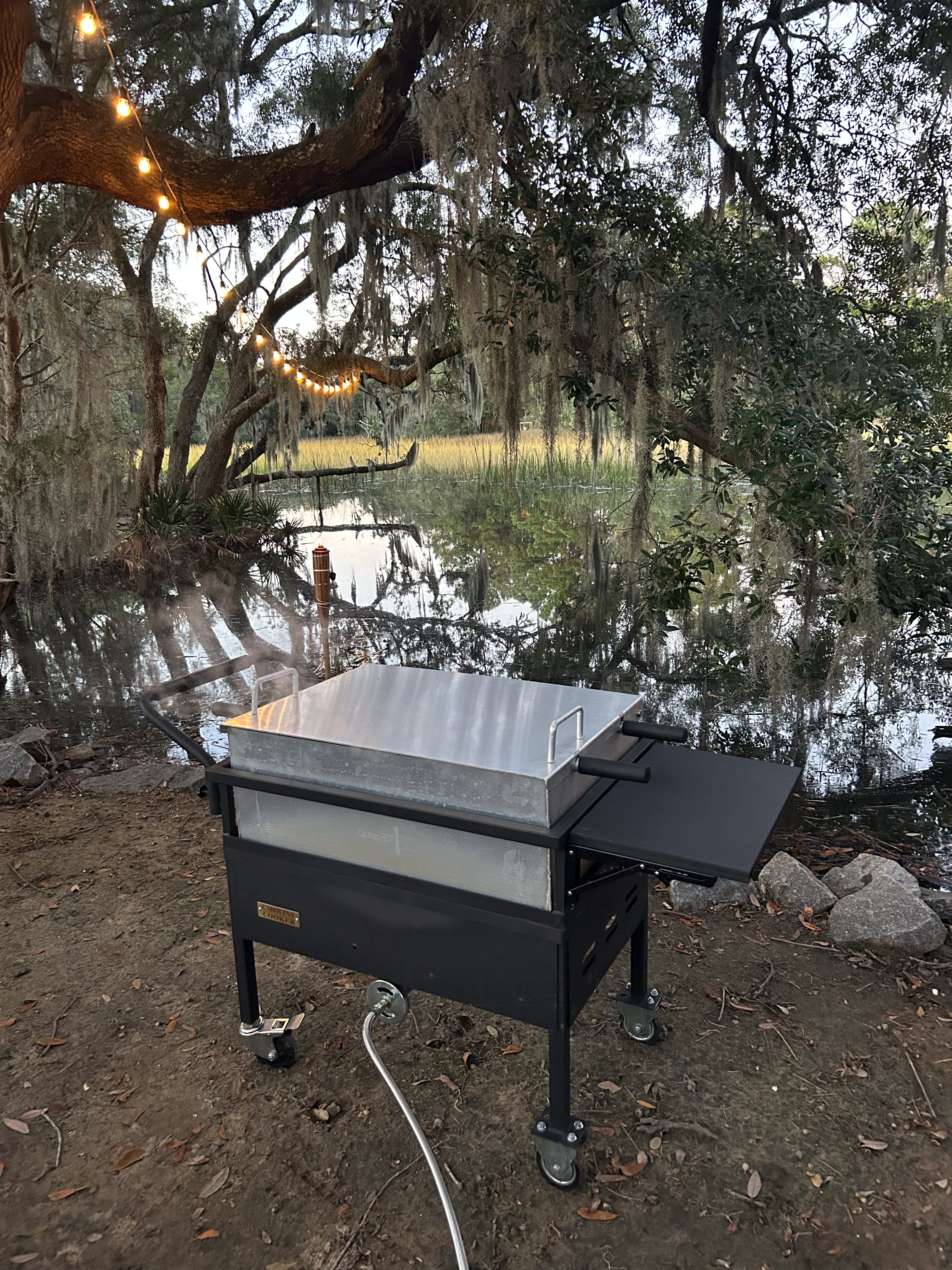 140QT STEAMER/BOILER COMBO CART