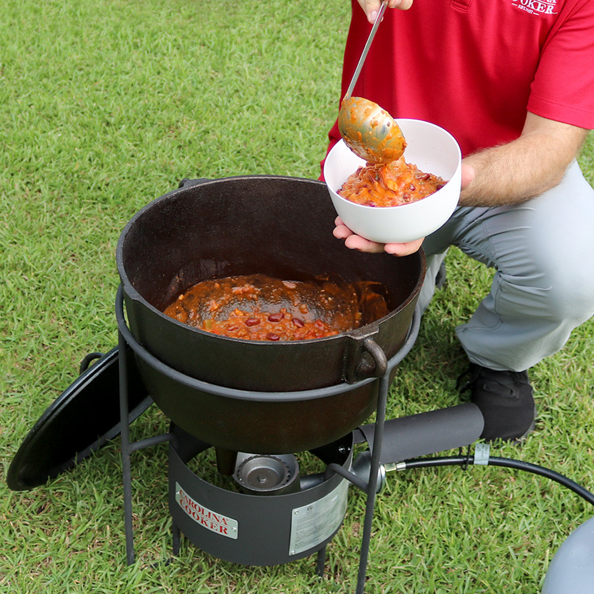 14QT CAST POT & BURNER STAND