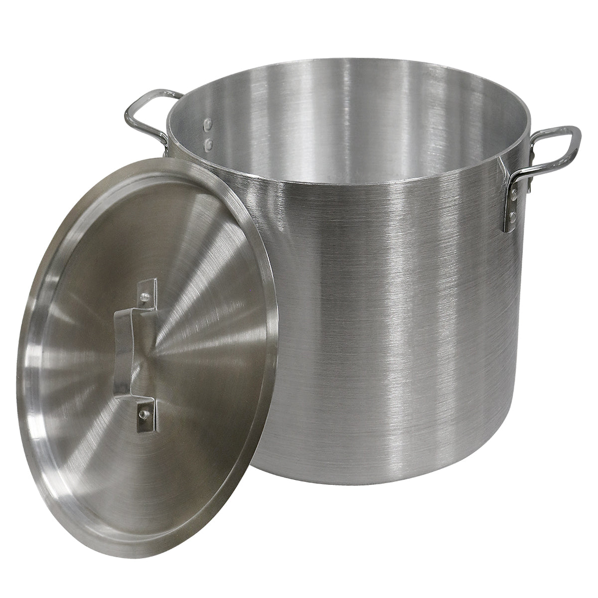 24QT STOCK POT W/ LID, AL