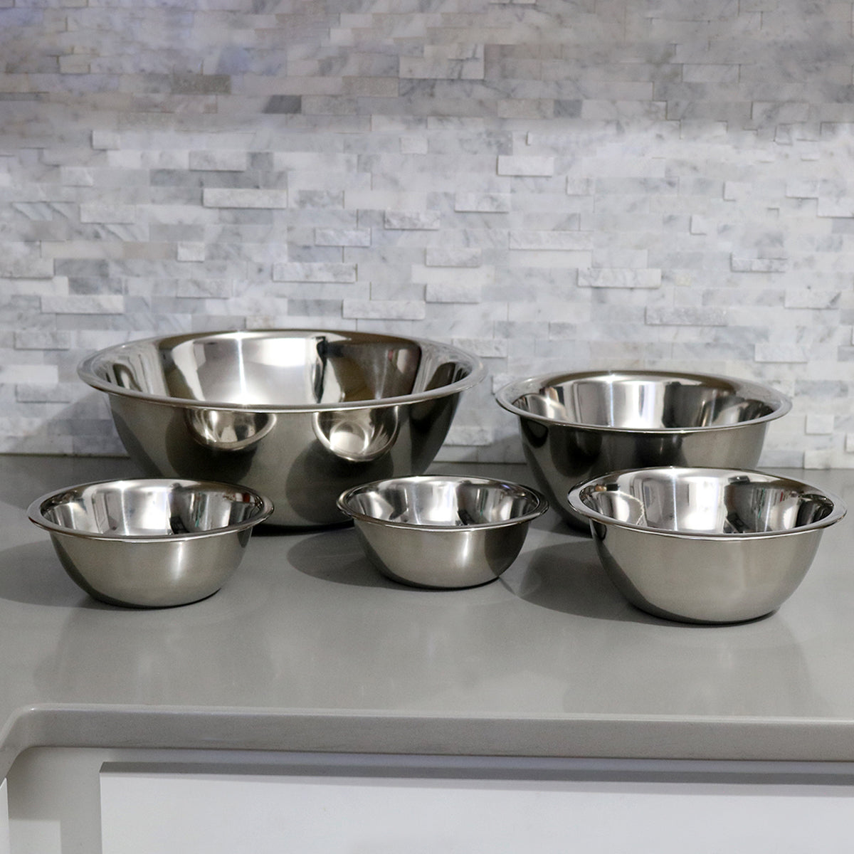 5PC MIXING BOWL SET SS