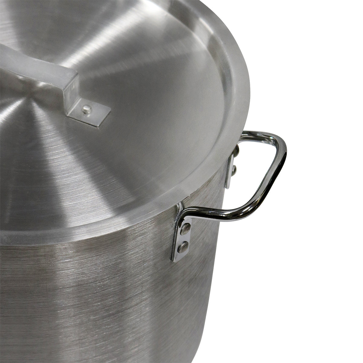 24QT STOCK POT W/ LID, AL