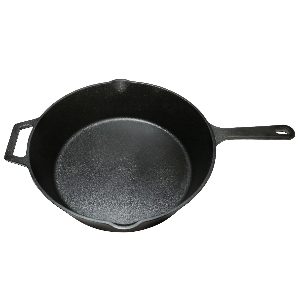 12" CAST IRON DEEP SKILLET W/