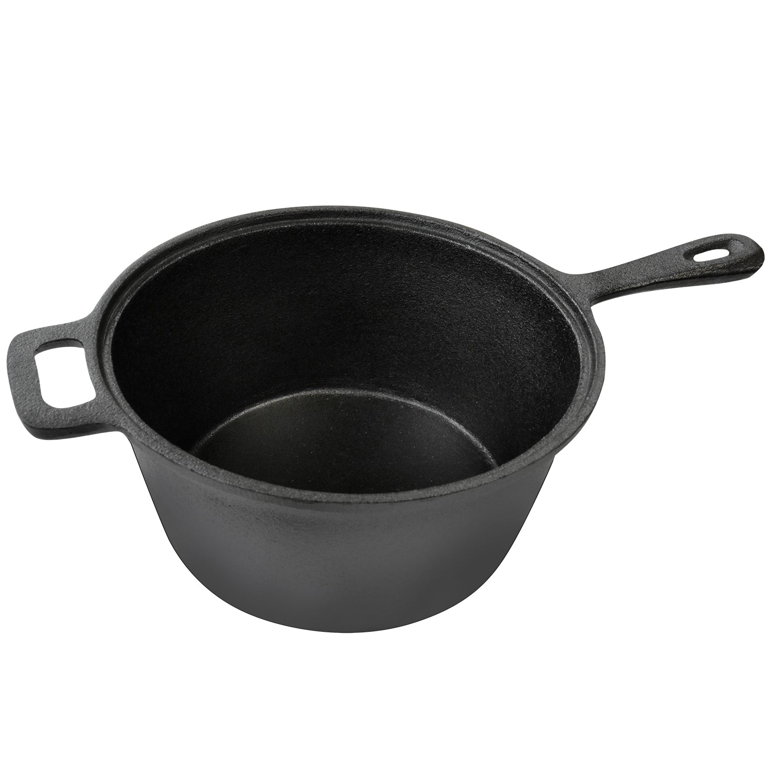 2QT CAST IRON SAUCEPAN & LID