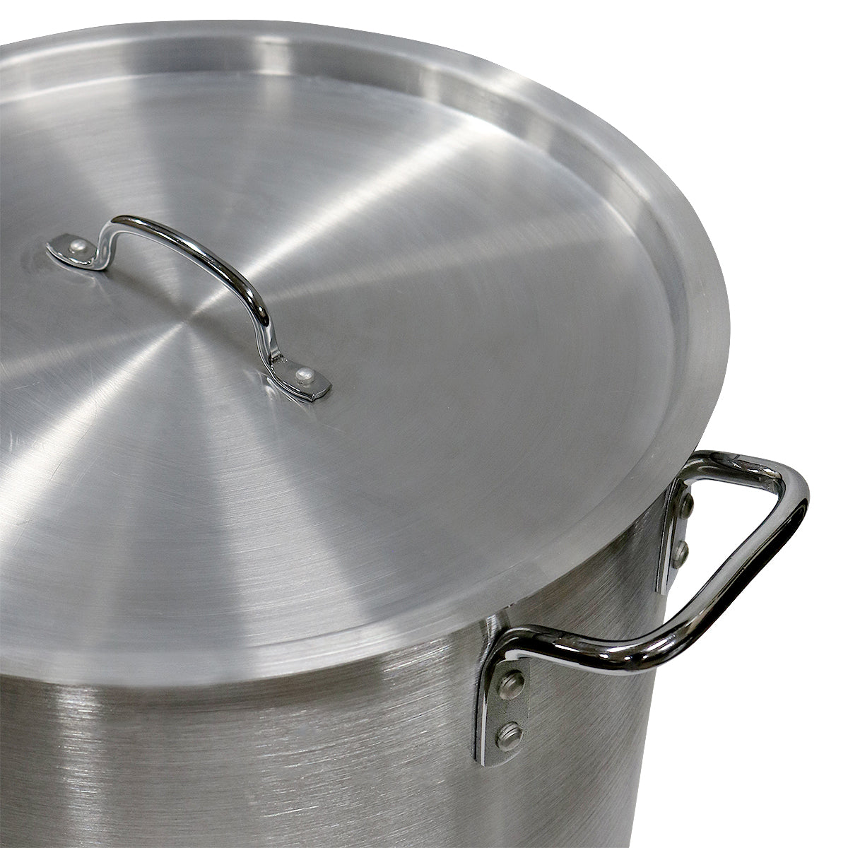 40QT STOCK POT W/ LID, AL