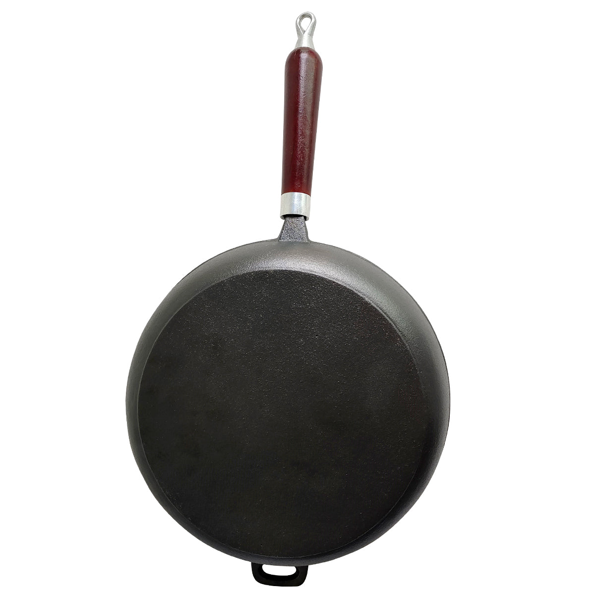 12" CAST IRON FRY PAN W/ WOOD