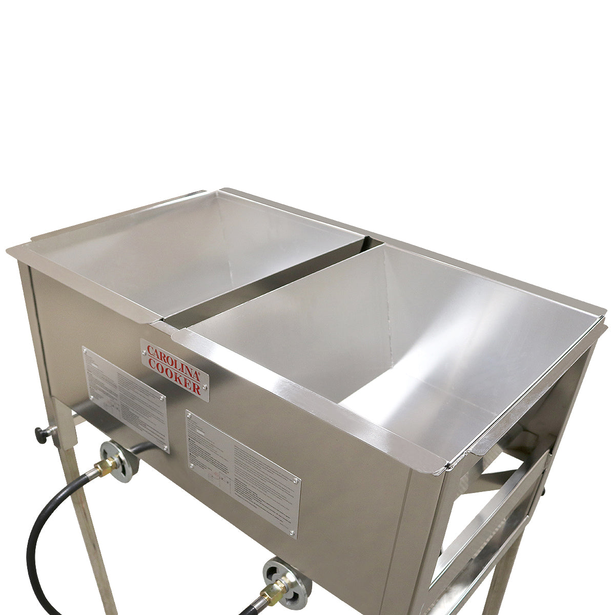 2 BURNER FRYER SS W/ 3 BASKETS,