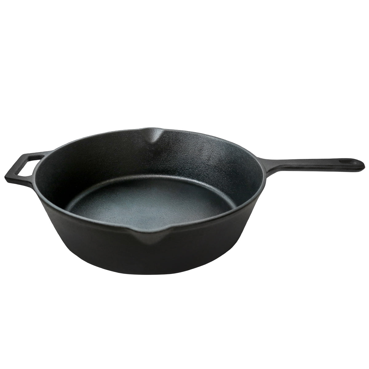 12" CAST IRON DEEP SKILLET W/