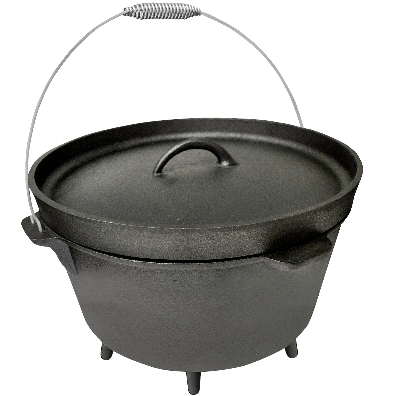 16QT CAST IRON DUTCH OVEN W/ LID