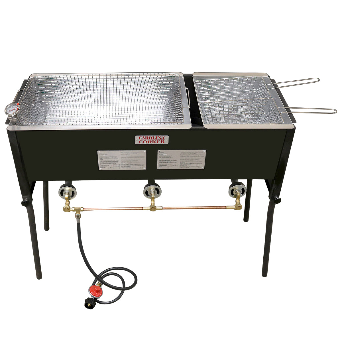 3 BURNER FRYER W/ 2 BASKETS