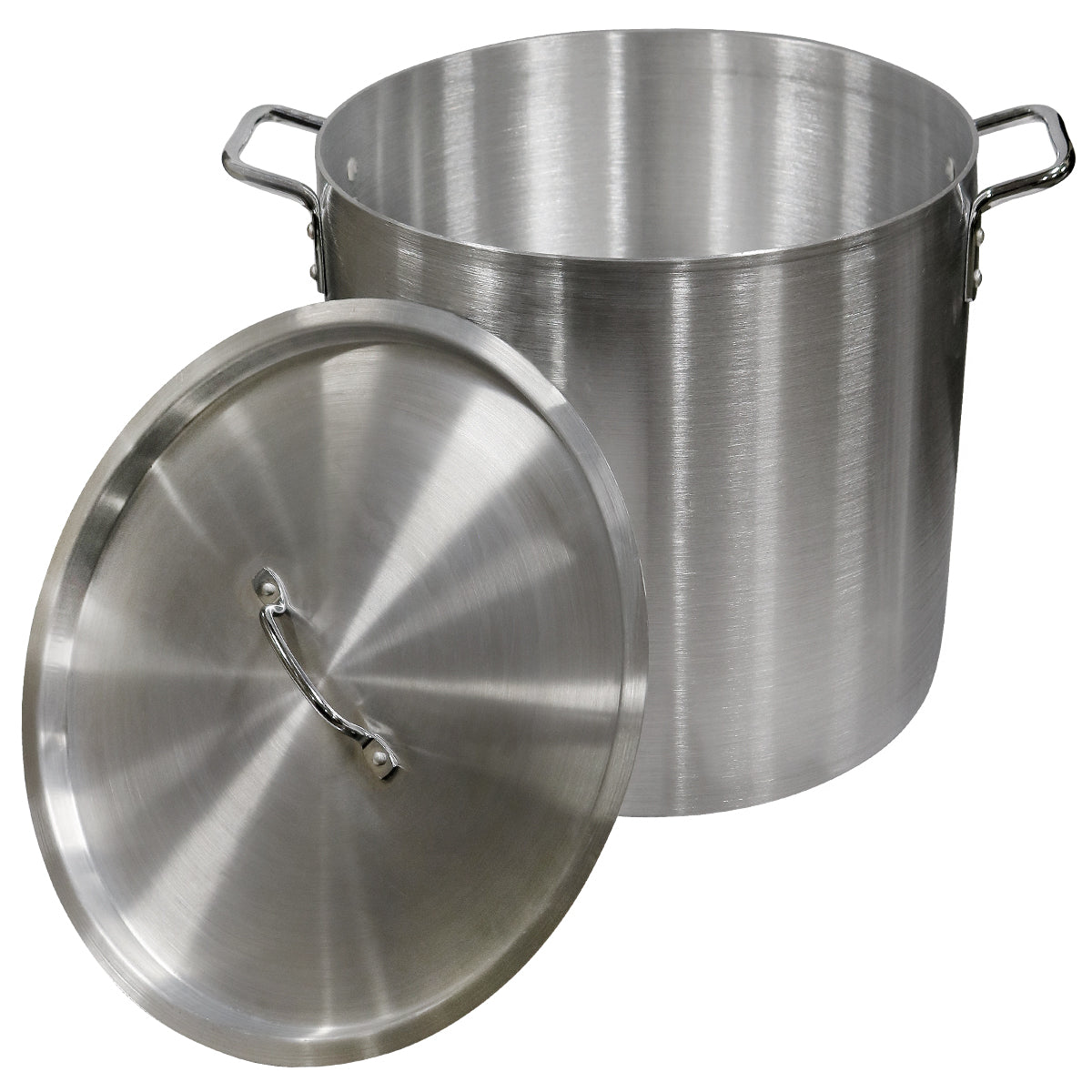 40QT STOCK POT W/ LID, AL