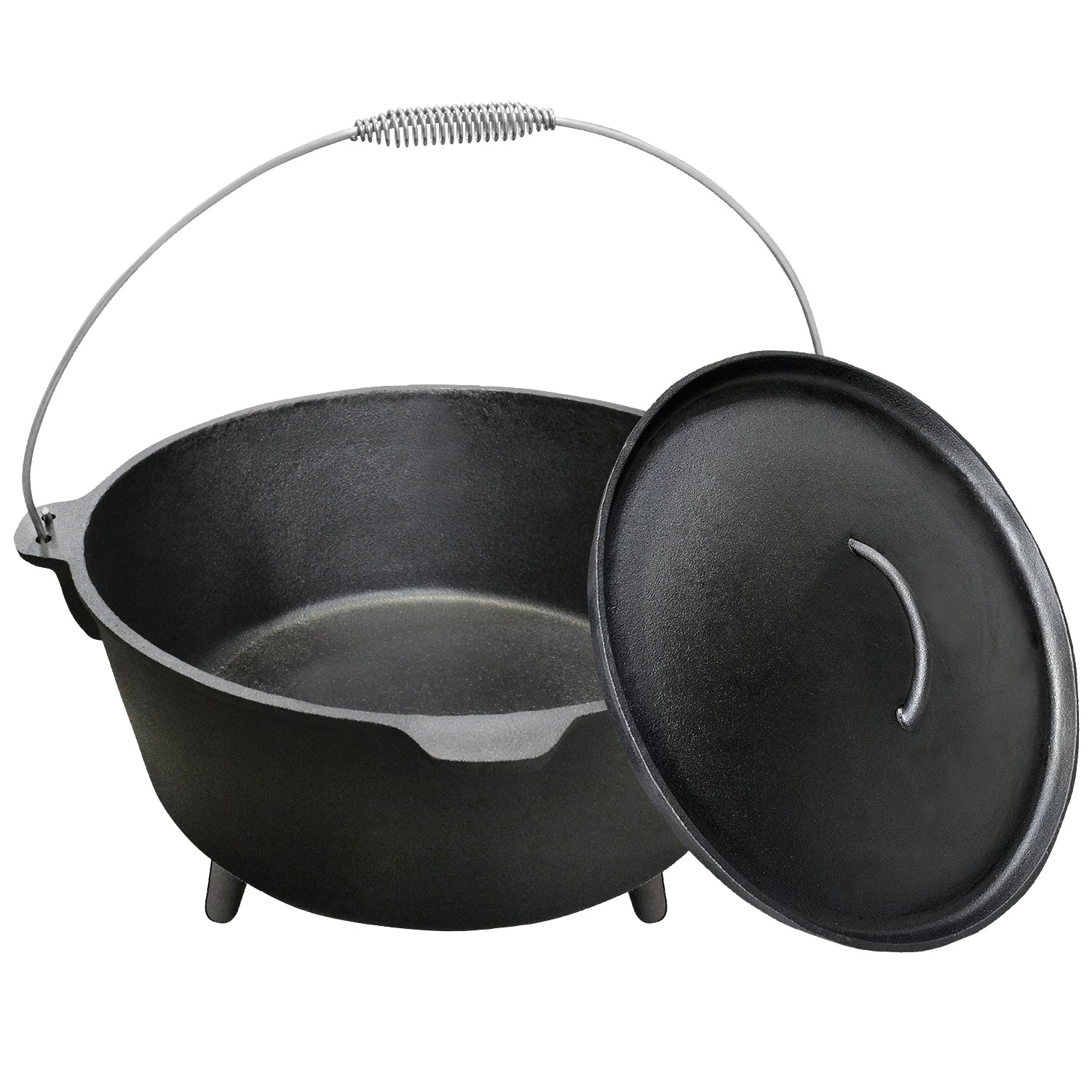 20QT CAST IRON DUTCH OVEN W/ LID