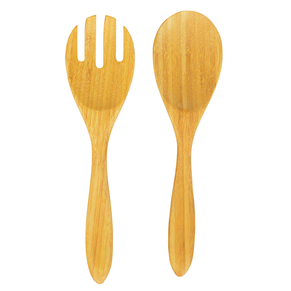 12" BAMBOO SALAD FORK & SPOON