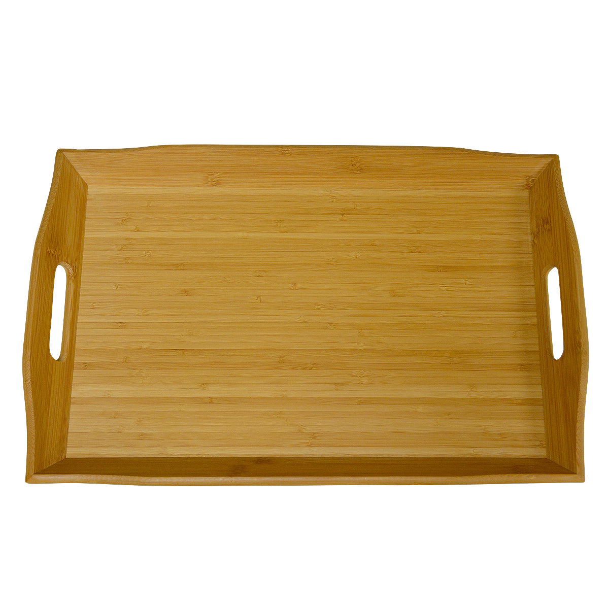 L BAMBOO SERVING TRAY 20X13"
