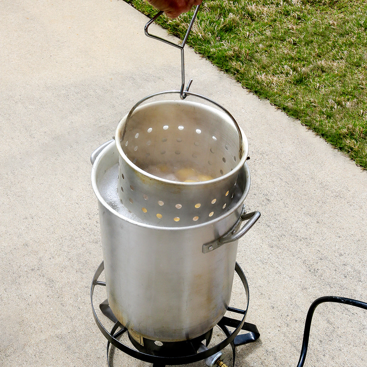 28QT FRY & STOCK POT W/ LID,