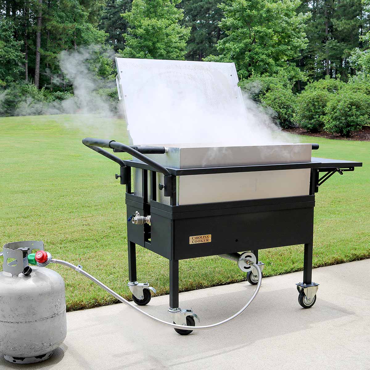 140QT STEAMER/BOILER COMBO CART