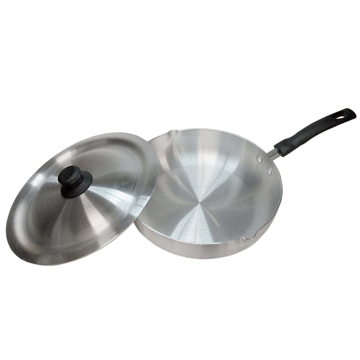 10" FRY PAN W/ POUR SPOUT & LID