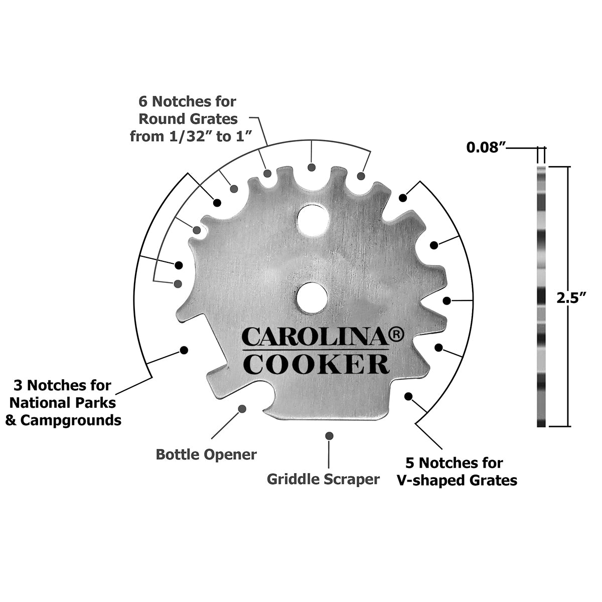 NO BRISTLE UNIV GRILL SCRAPER