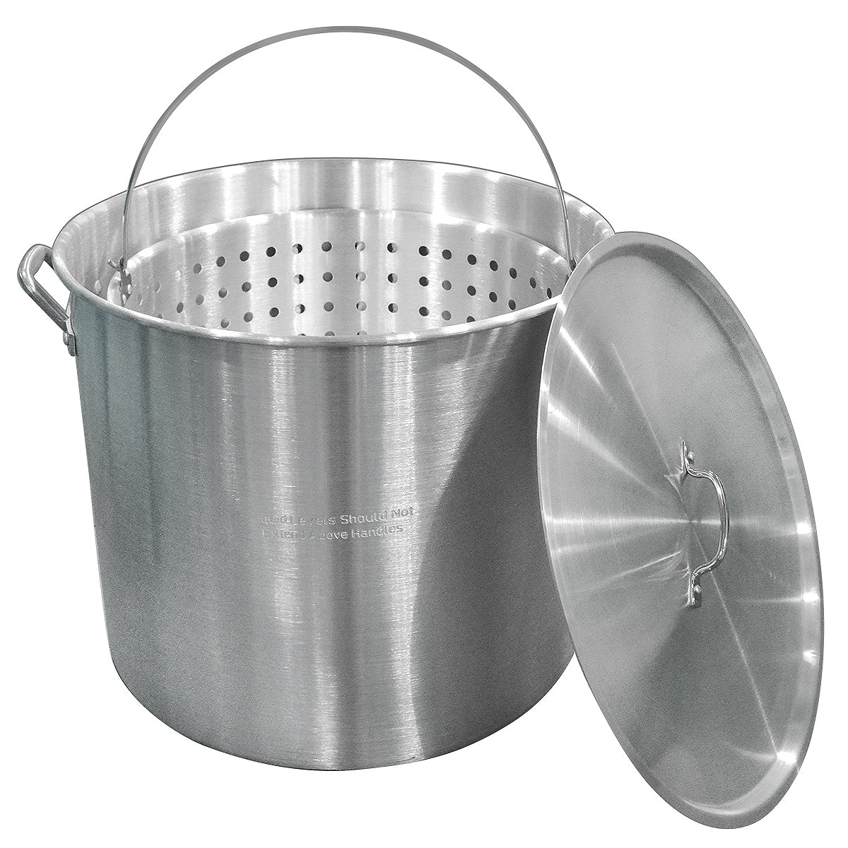 60QT STOCK POT W/ LID & BASKET