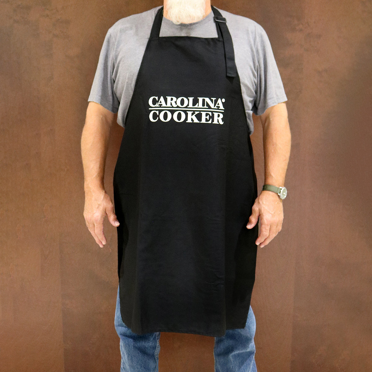 KITCHEN APRON NO POCKET BLK