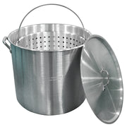 80QT STOCK POT W/ LID & BASKET